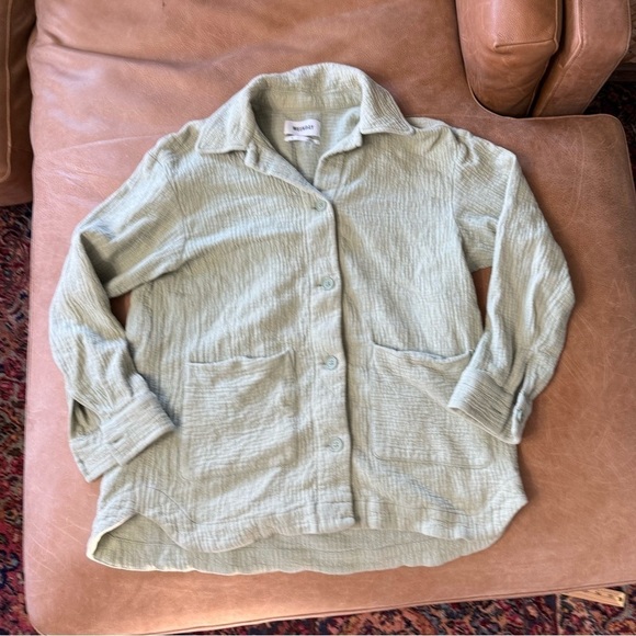 Weekday Jackets & Blazers - Weekday Crystal Indoor Jacket Light Green Women’s Size Medium